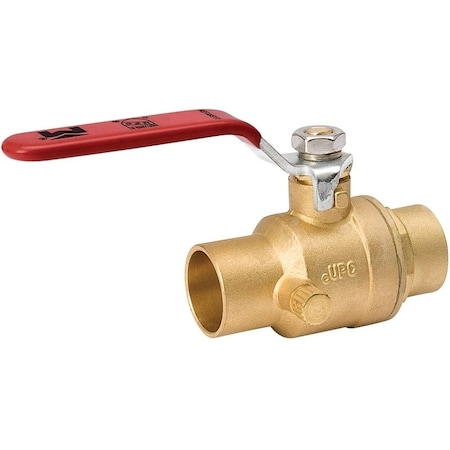 Southland Ball Valve, 34 in Connection, Compression, 500 psi Pressure, Brass Body 107-554NL