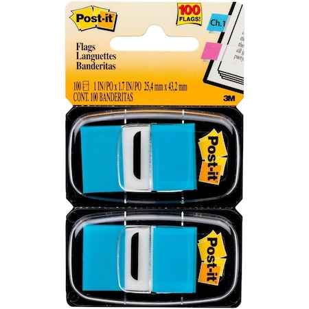 Post-It Flags - Blue, 50/Dispenser, 2 Dispenser/Pack, 3 Packs, 300PK 680-BB2