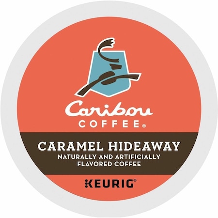 Caribou Coffee K-Cup Caramel Hideaway, Medium, K-Cup, 24PK 5000330787
