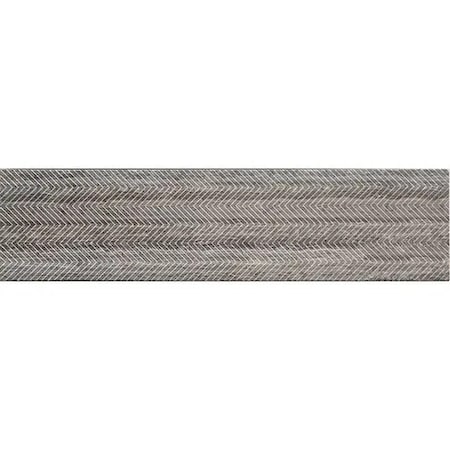 Apollo Tile Artisana 3x12 in. Wooden Grey Textured Etched Chevron Elongated Subway Tile (5 sq ft/case) 20PK APLEFT8803WGA