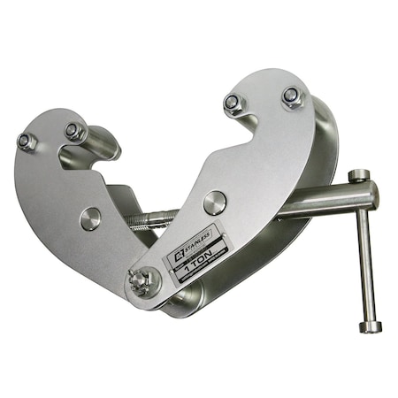 Oz Lifting Products Beam Flange Clamp, Stnlss Steel, 2,000 lb OZSS1BC