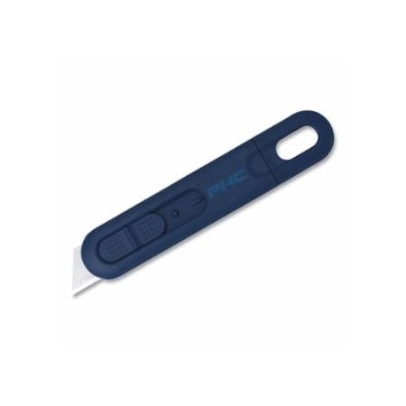 Pacific Handy Cutter Volo MD, Safety Knife, Disposable, Auto-Retract, Slide, Plastic, Metal Detectable, Blue, 10PK 926-E12207-4