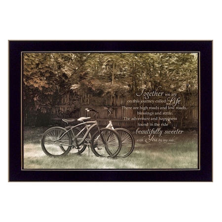 Homeroots Journey Together 3 Black Framed Print Wall Art 405544