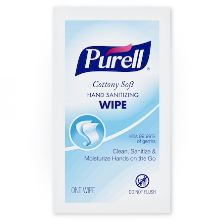 Purell Hand Sanitizer Wipes, Packet, 1,000 Wipes per Container, Alcohol, Cottony Soft 9026-1M