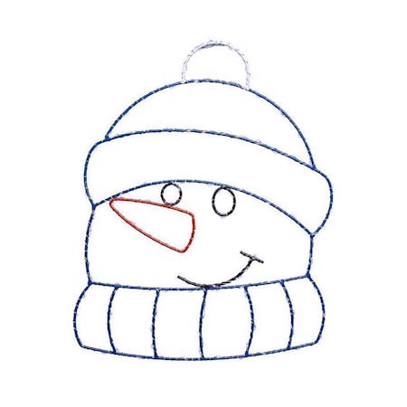 Celebrations LED Snowman Silhouette 15 in. Hanging Decor 15SMHA