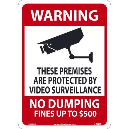 Nmc Warning Video No Dumping, 500Dolar Sign, WGA44RB WGA44RB