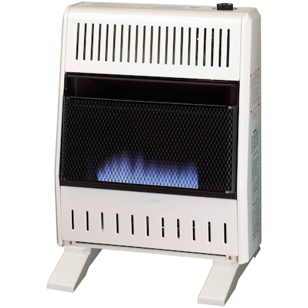 Procom Heating Natural Gas Ventless Blue Flame Heater With Base Feet - 10,000 BTU, Manual Control MN100HBA-B