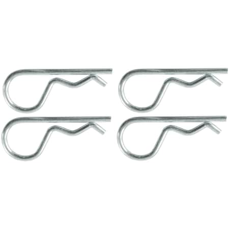 Jr Products Use To Secure  Standard Hitch Pin 2 Length Chromatic Plated Steel Pack Of 4 03-01365