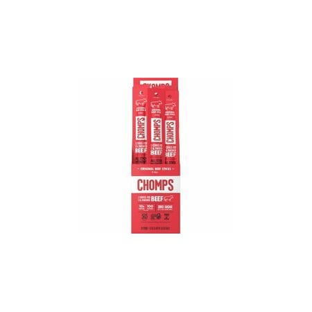 Chomps Original Beef Snack Sticks, Gluten-free, Original Beef Jerky, 1.15 oz, 24PK CO24