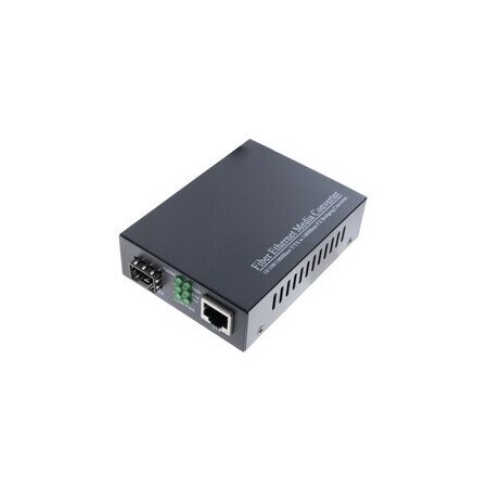 Cable Wholesale 1 Gigabit Fiber Media Converter, Singlemode/Multimode, SFP Slot, Unloaded 71F1-52SFP