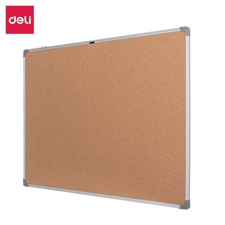 Deli Cork Board 36x48, Self-Healing Cork, Heavy-Duty Fiber Backing, Yellow E39054