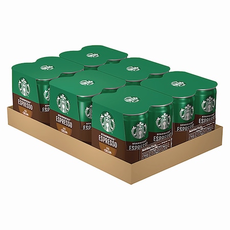 Starbucks Cold Brew Coffee, Doubleshot Espresso and Cream, 6.5 oz Can, 24PK PEP10451