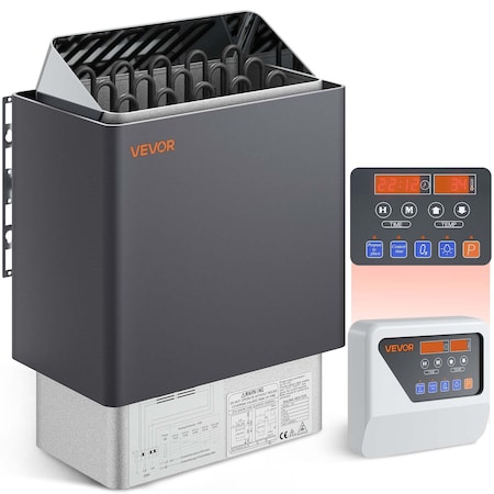 Vevor Sauna Heater Stove 9KW Wet & Dry Stailess Steel W/ External Controller SCA-90BW