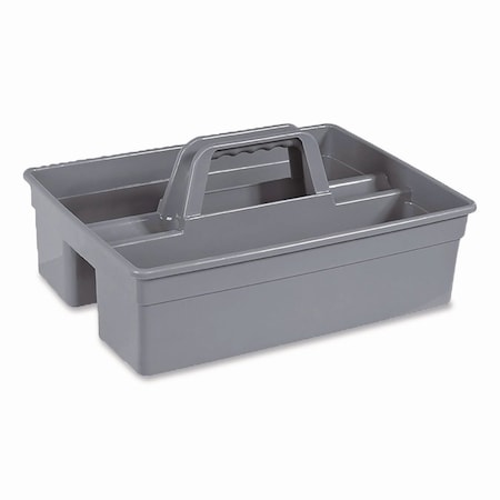 Nexstep Commercial Products MaxiRough Maid Caddies, Two Compartments, 12 x 7, Gray 96981