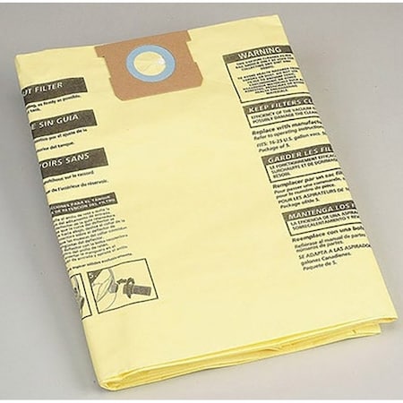 Shop-Vac High-Efficiency Disposable Filter Bag, 15 to 22 gal Capacity 9067333