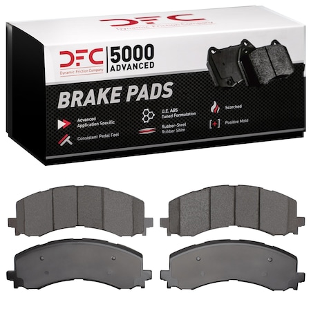 Dynamic Friction Co DFC 5000 Advanced Brake Pads - Ceramic 1551-2382-00