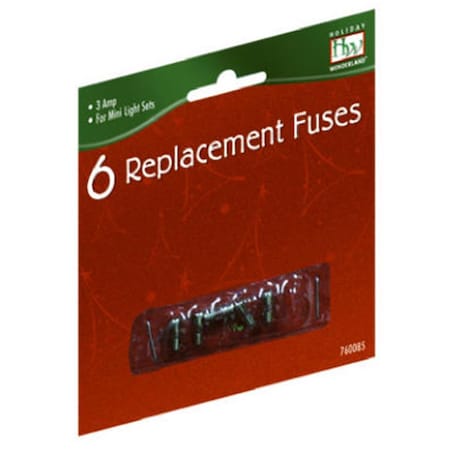 Noma Inliten 126788 3A Mini Light Replacement Fuse, 6PK 760085