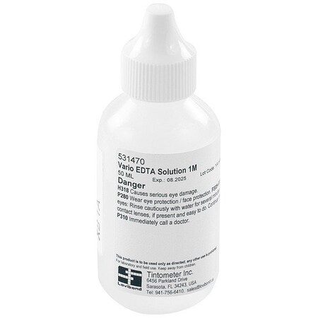 Lovibond EDTA Solution, Liquid, 50PK VARIO EDTA SOLUTION, 1 M