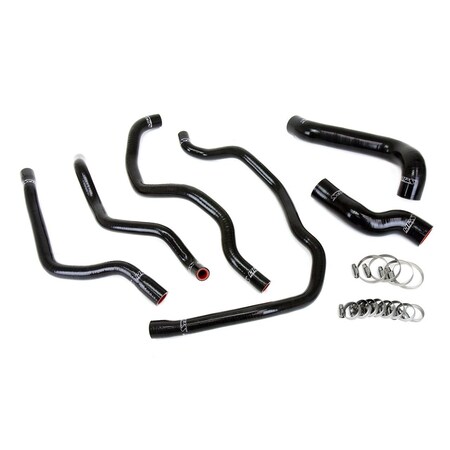 Hps Performance High Temp Reinforced Silicone Radiator and Heater Coolant Hose Kit, Black, 57-2076-BLK