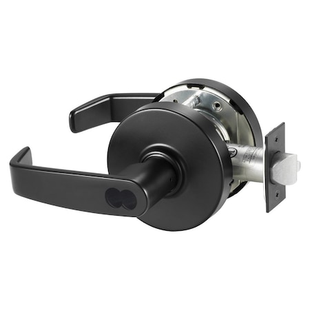 Sargent Grade 1 Entrance/Office Cylindrical Lock, L Lever, L Rose, SFIC Disposable Construction Core, Black 70-10XG05 LL BSP