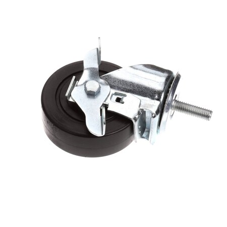 Randell Caster, 4.5in, Swivel with Brake, Stem, 375 Lb Capacity, Polypropylene HD CST1705