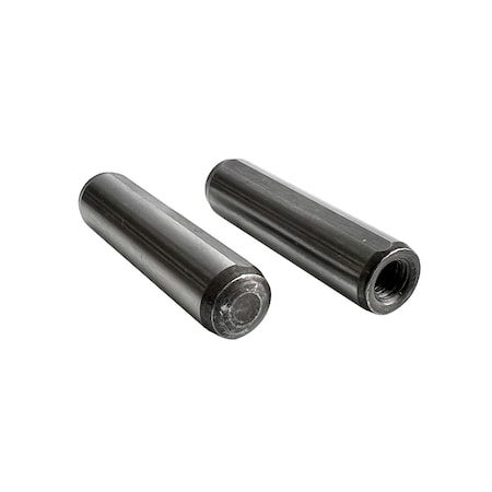 Zdb Industrial 5/8in x 1-1/2in Pull Out Dowel Pin (1/4-20), Flat Vent, Bright 10004116