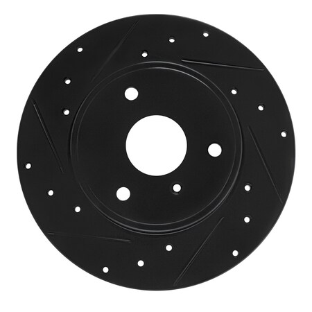 Dynamic Friction Co DFC Brake Rotor - Drilled and Slotted - Black 633-63090L