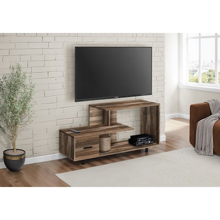 Monarch Specialties Tv Stand, 48 Inch, Console, Storage Drawer, Living Room, Bedroom, Laminate, Brown I 2611
