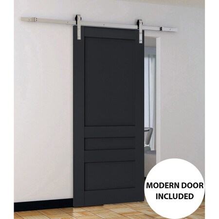 Sartodoors Sturdy Barn Door Solid Core Modern Interior VEREGIO7411BD-S-ANT-18
