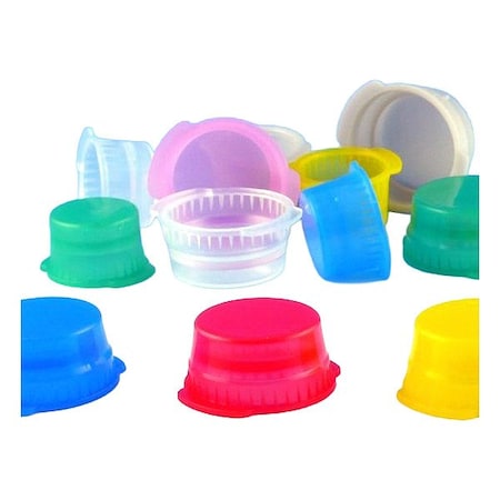 Globe Scientific Lab Bottle Caps, Purple, 13 mm Dia, PK1000 113140L