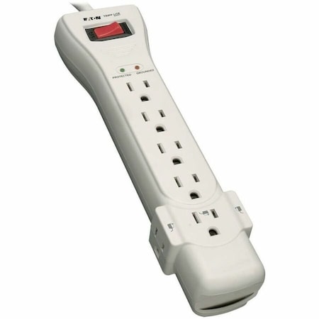 Tripp Lite Power Strip, Surge, 5-15R, 5-15P, 7 ft., Light Gray SUPER-7