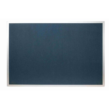 Aarco VIC Cork Bulletin Board w/ a Clear Satin Anodized Aluminum Frame, Blueberry 48''Hx96''W DW4896214