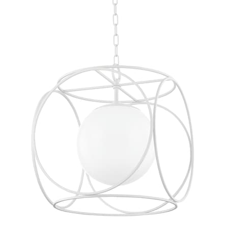 Mitzi Claire 1 Light Pendant 18 In. Textured White H632701L-TWH