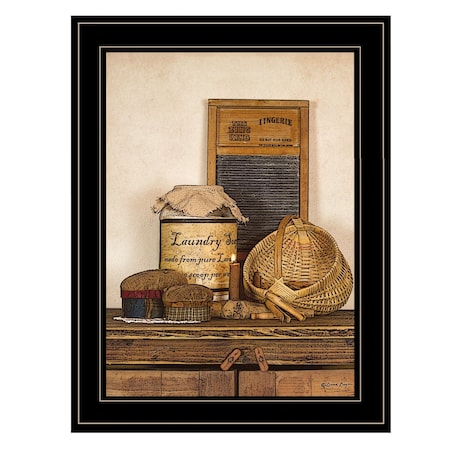 Homeroots Laundry Soap 2 Black Framed Print Bathroom Wall Art 415954