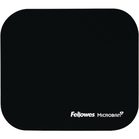 Microban Mouse Pad, Elastomer/Rubber, Black 5933901