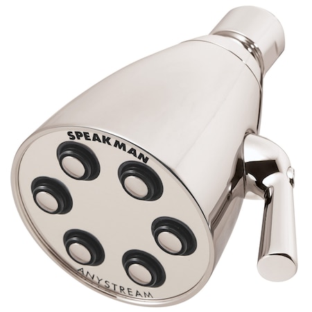 Speakman 2 3/4 in 6-Jet Brass Low Flow Showerhead, 1.75 GPM, Polished Nickel S-2252-PN-E175