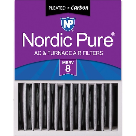 Nordic Pure 16x20x5 (4 3/8) Honeywell Replacement Air Filters MERV 8 Plus Carbon 1 Pack (16x20x5HPM8C-1)