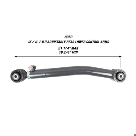 Synergy JEEP JK HIGH CLEARANCE ADJUSTABLE REAR LOWER CONTROL ARMS (PAIR) 8052