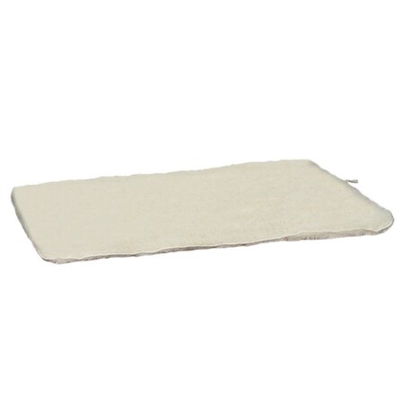 Slumber Pet Dog Mat, 29-3/4 in L, 18-3/4 in W, Acrylic/Polyester Sherpa Cover, Natural ZA427 29 55