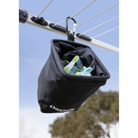 Daytek Clothesline Accessory Pack, Stainless Steel Clothespins, Premium Clothespin Bag and Sock Holders A02843133