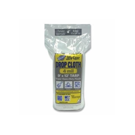 Warp Brothers Super Heavyweight Drop Cloths, 9 ft x 12 ft, 4-Mil, 12PK 795-4JC-912