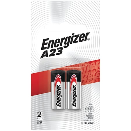 Energizer A23 Alkaline Battery, 2PK A23BPZ-2