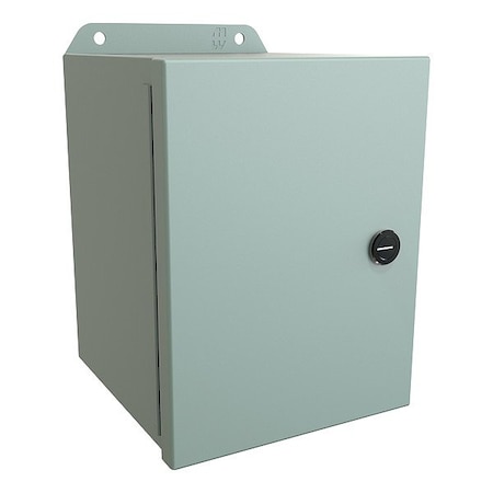 Hammond Latches Electrical Enclosure, 8 in H, 6 in D, 6 in W, 12, 13, 3R, 4, Steel EJ866
