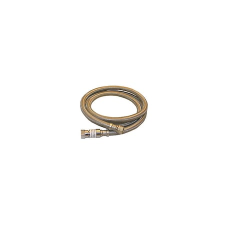 Larsen Supply Co. Faucet Connector, Stainless Steel, 3/8 Compression x 3/8 Compression x 12-In. 10-0970