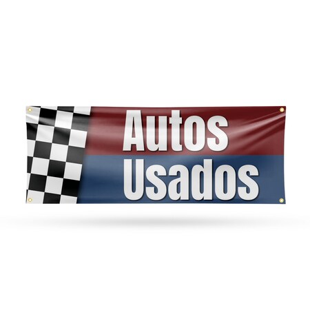 Signmission Autos Usados, 18 Inch x 48 Inch, Vinyl Banner B-30473