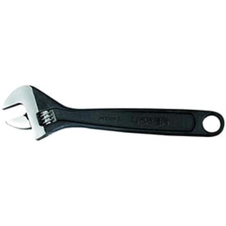 Urrea Adjustable Wrench, 8 in., 1 in. Max Opening, Black Finish B992742