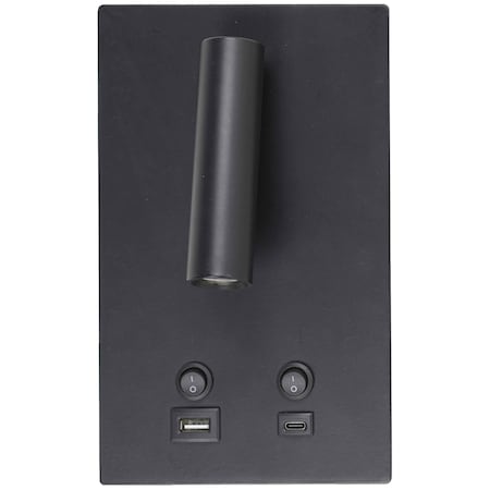 Newhouse Lighting Spotlight Reading Light Vera, Black NHRL-VE-BLK