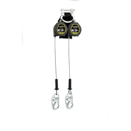 Honeywell Miller Miller(R) TurboLite(TM) Self-Retracting Lifeline, Quick-Connect, Aluminum, 2 Leg(s) MTL-LEP2-61/6FT