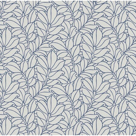 A-Street Prints Coraline Blue Leaf Wallpaper 2971-86323