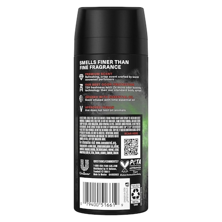 Axe Fine Fragrance Collection Watermelon Freeze Premium Deodorant Body Spray, 4 Ounce, 12PK 64382082